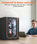 Dustproof Lit LED Lighted 3D Printer Enclosure with Fireproof Dustproof Tent and Temperature Control for Ender 3