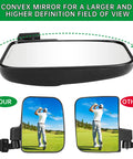Heavy Duty Golf Cart Mirrors For Square Tube Roll Cages Bringing A Zero Fuss Install In Three Sizes to fit clear rear view.