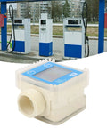 One Inch Gasoline Fuel Flow Meter With LCD Display Pro Grade Anti Drip Easy To Use Flow Meter For Pumps At Gas Stations And Factories