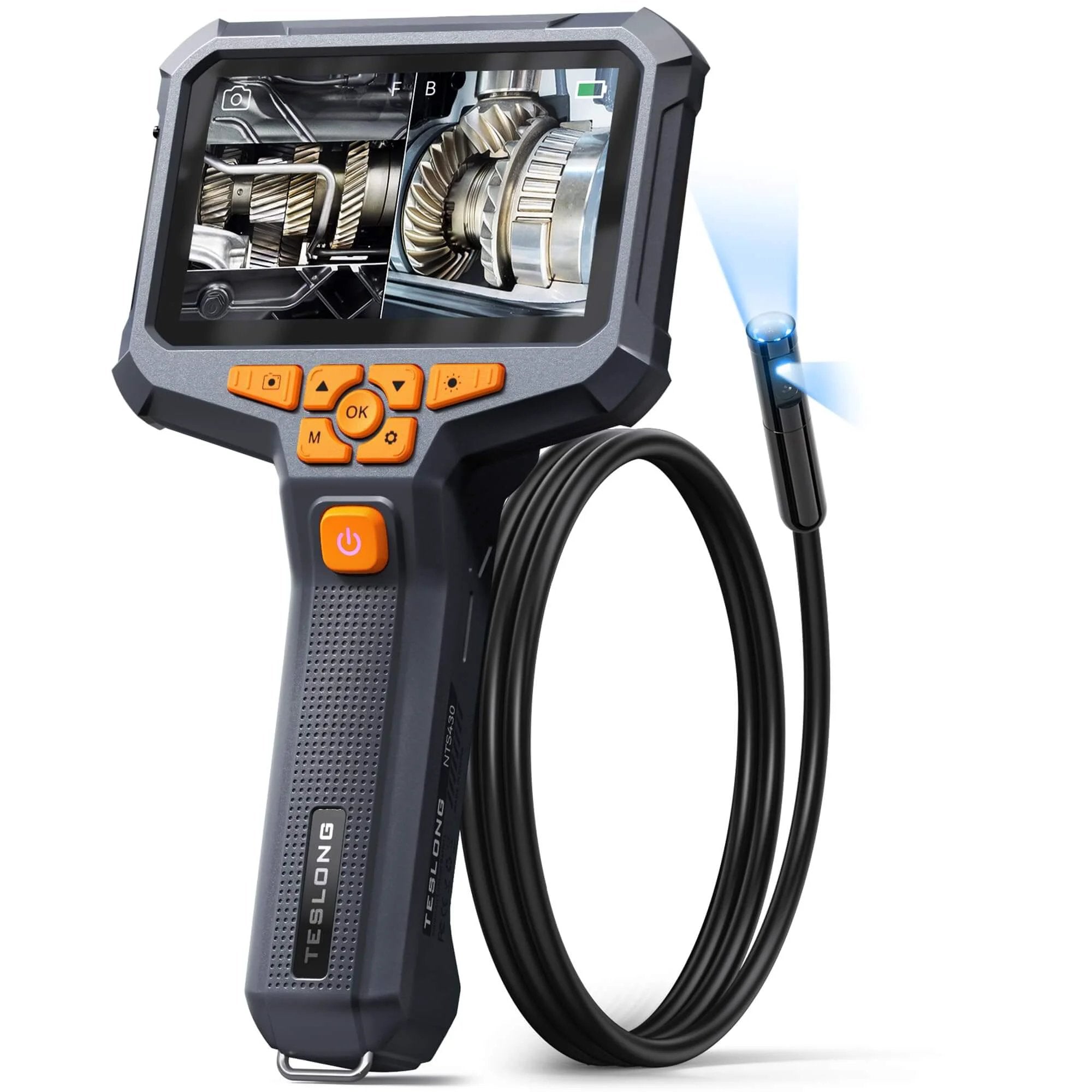 Dual Lens Endoscope With Light For Home And Auto Fixes, 4.3 Inch HD ...
