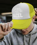 Lightweight Tan Hat For Men With Front Artwork Design Adjustable Buckle Strap One Size Fits Most Everyday Casual Go To Cap