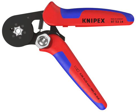 Self-Adjusting Crimping Pliers For End Sleeves And Ferrules, DIN 46228 Compliant, 10 mm2 Capacity, AWG 28-5, Lightweight Pro-Grade Tool