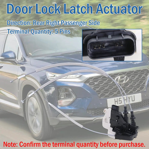 Rear Right Passenger Door Lock Actuator Replacement For Santa Fe XL 2013-2019 Santa Fe Sport 2013-2018