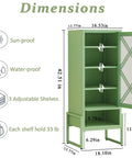 Heavy Duty Outdoor Storage Cabinet In Sage Green With Waterproof Rust Resistant Steel Construction, Patio Cabinet Features Dimensions