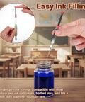 6 Pack Fountain Pen Ink Syringe Fillers with Storage Tube Spring Converter Refill Tool for ink bottles in classroom