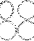 4-pack 5/32 Inch Bike Headset Bearings Set with 20 Ball Bearings Per Cage for MTB 1-1/8 Inch providing smooth steering and durability