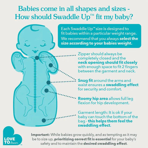 Swaddle Up Sleep Sack For Newborns, Arms Up Self Soothing Swaddle, Improves Sleep And Calms Startle Reflex, Secure Fit For 8 To 13 Lbs Babies, Snug Gray, Must Have Essential Newborn Gear For Easy Nights – Fit Guide with tips on neck and hip fit