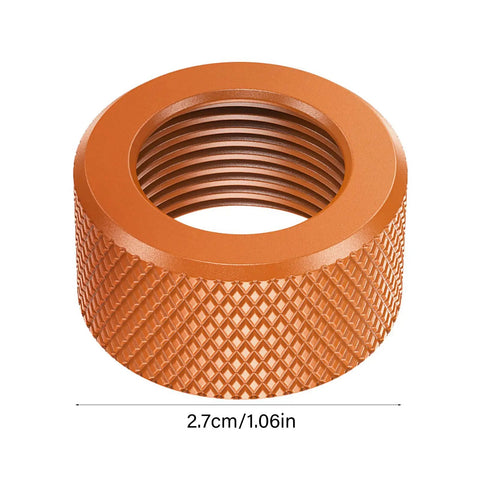 Universal 17mm Ball Head Nut Tightening Fastener For Phone Holders And Car Mounts Desk Stands And Dashcams Replacement Aluminum Alloy Screw On Mount Accessory For Cameras Tablets And Chargers Ideal For Pros And Live Streams, 17mm threaded nut