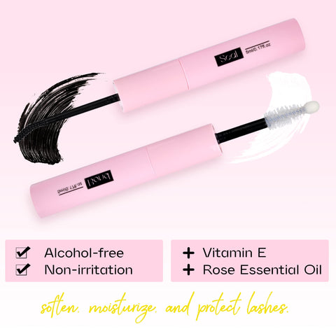 Pink Bond And Seal 2 In 1 Lash Glue Waterproof With Strong Hold for DIY Cluster Eyelashes and clear sealant for protection