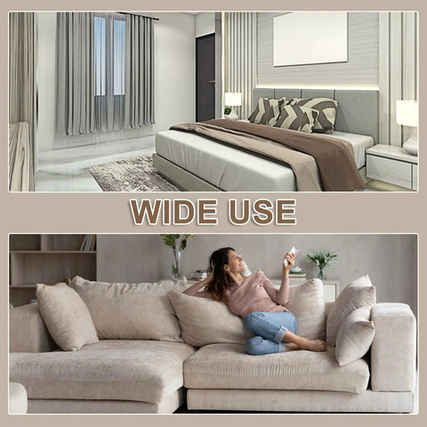Keep Your Sectional Locked Tight With Zero Sliding Around Using These Tough As Nails Zinc Plated Interlocking Connectors And Installation Screws For Reliable Furniture Assembly in living room.