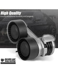 Premium Drive Belt Pulley Tensioner Kit For BMW N54 Engines, heavy duty steel build, shows pulleys for E90 E92 E93 335i models.