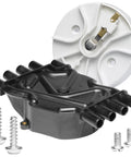 Distributor Cap and Rotor Kit For Mercruiser and Volvo Penta V8 Engines 5.0 5.7 6.2 Flat Top Cap Brass Contacts For Marine