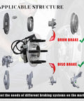 Front Wheel Bearing Hub Assembly 2WD Pair For Cadillac Escalade ESV 2007 To 2014 Chevy Avalanche 2007 To 2013 Silverado 1500 diagram