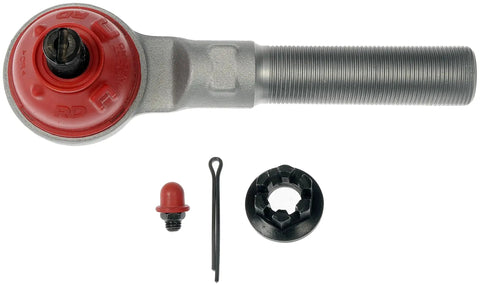 Patented Steering Tie Rod End With Rugged Duty Build, Beefy ArmourGrade Ball Stud, Greaseable IntegraFit Bearing, Heavy Duty Link For Trucks And SUVs, Long Lasting, High Performance Steering Component, with cotter pin and nut