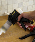 Using Anti Drip Caulking Gun Kit 3 Pack Ultra Lightweight ABS Frame for sealing around a sink in kitchen