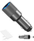 Ride Ready Vehicle Power Converter 12V To 30V Step Up Adapter 60W with cigarette lighter plug and gray design.