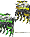 Garage Wall Mount Tool Organizer With Four Layer Storage Rack And Eight Drill Holders For Cordless Drills, Hammers, Pliers And Screwdrivers
