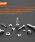 All In One 1280 Piece Stainless Steel Hex Socket Cap Screw Kit M2 M2.5 M3 M4 With Nuts Washers And Hex Wrenches displayed