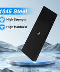 2 Pack 2 Inch 4 Degree Steel Leaf Spring Shims For Angle Correction Universal Suspension Axle Shims Black 1045 Steel