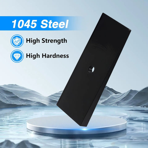 2 Pack 2 Inch 4 Degree Steel Leaf Spring Shims For Angle Correction Universal Suspension Axle Shims Black 1045 Steel