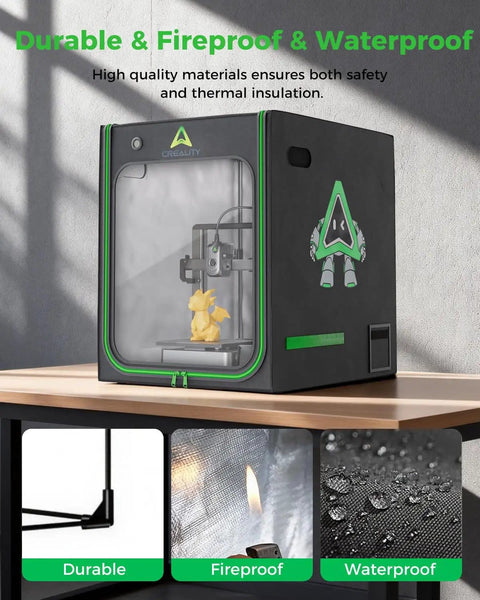 Led Lighting 3D Printer Enclosure Built To Last With Constant Temperature Fireproof And Dustproof Protective Cover 520x600x720mm