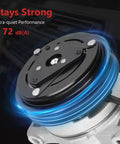 Heavy Duty Ac Compressor With Clutch For 3.6L Pentastar Engine, showcasing 6 groove pulley and quiet performance features.