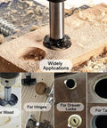 3-inch carbide-forstner drill bit drilling wood; carbide-tipped for hard wood; suitable for hinges, drawer locks, and tables.