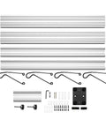 Aluminum Ceiling Bike Rack With Adjustable Height Mount For Two Bikes Heavy Duty Garage Storage And Display Stand Up To 200 Lbs Protects Ceiling With Top Plate Easy Install parts layout