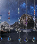 Do It Yourself Suncatcher Kit With Rainbow Prism Beads And Filigree Butterfly Dragonfly Charms, Glass Crystal Drops For Windows