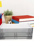 Total Breeze Pet Underwear Drawer Organizer Bin Non Slip Stackable Closet Storage Box Keeps Lingerie Neat And Portable Dresser Dividers Wear Resistant Everyday Essential on a desk with books and stationery.