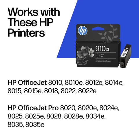 Professional High Yield Black Ink Cartridge crafted for no sweat home office printing compatible with OfficeJet 8010 8020 and 8030 series.