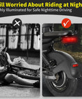 Rear Tail Light For Electric Bikes, 36V To 48V Ebike Brake Signal, Ultra Bright Be Seen Night Riding Lamp on ebike rear view