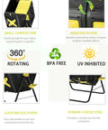 18.5 Gal Tumbling Compost Bin For Outdoor Gardens With BPA Free Materials Easy Turn Single Rotating Chamber Fast Working System UV Protected Barrel And Powder Coated Steel Stand Space Saver For Balcony Patio Or Rooftop