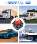Beefy Heavy Duty Battery Switch 12 to 48 Volt Waterproof Master Disconnect Isolator for cars, trucks, RVs, and boats.