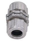 Heavy Duty Dust Collector Pipe Connector Adapter featuring 1 Inch Aluminum Alloy Pulse Valve Quick Connect Coupling, shown from the front.
