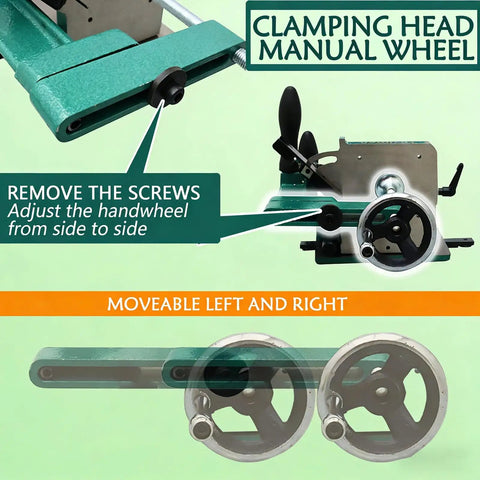Pro-Grade Tenoning Tool For Table Saws with manual clamping wheel, adjustable for precise joints.