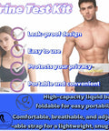 Hella Discreet Urine Test Kit With Straight Up Smooth Concealment Belt For Drug Screening and Temporary Sample Storage Includes Legit Temperature Strips and Adjustable Buckles For Fast Access, showcasing a leak-proof design.