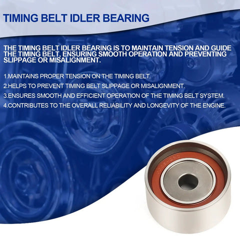 Toyota All-In-One Timing Belt Kit With Water Pump And Gaskets For 1987-2001 Camry Celica MR2 Solara RAV4 includes idler bearing