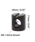 M6 x 10mm tight grip barrel nut for furniture assembly, black steel, part of Trusted M6 X 85 Millimeter Allen Head Furniture Bolt Kit.