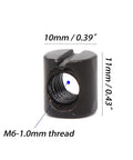Close-up of 10mm barrel nut from Crib Screws Kit M6 1.0 Black Hex Socket Cap Bolts 40mm 50mm 60mm 70mm 80mm Plus 10mm