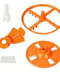 Stirring Wheel Replacement Kit For Formula Pro Advanced Compatible With FRP0046 FRP0047 FRP0048 FRP0066 5-Piece Set Includes Mixing Wheel Locking Cover Measuring Wheel Shaft And Plug And Play Spares.