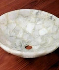 Slick White Quartz Square Vessel Sink 24 Inch Countertop Wash Basin For Bath Or Kitchen Vanity Featuring Top Shelf Premium Glaze and Solid Non Porous Surface That Drops Fresh Modern Elegance On Your Counter Today, showing a polished surface.