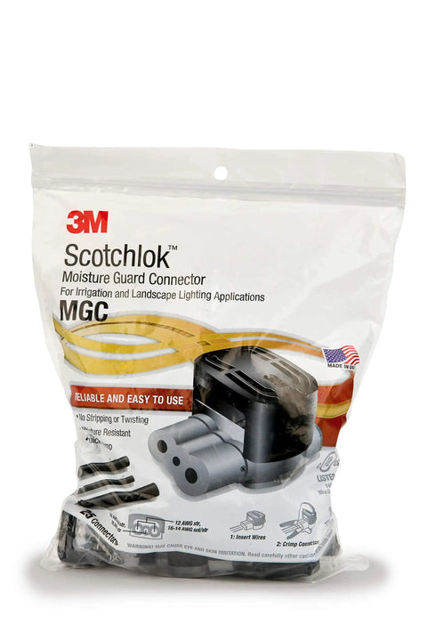 Bag of 25 Moisture Guard Weatherproof Connector For 16 To 14 AWG Wires With Mineral Oil Seal, UV Resistant Outdoor Electrical Connector