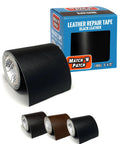 Leather Repair Tape Black 3x72 Inch Realistic Faux Leather Patches For Couches And Sofas Upholstery Car Seats And Other Furniture Vinyl Repair Kit With Strong Self Adhesive Patch