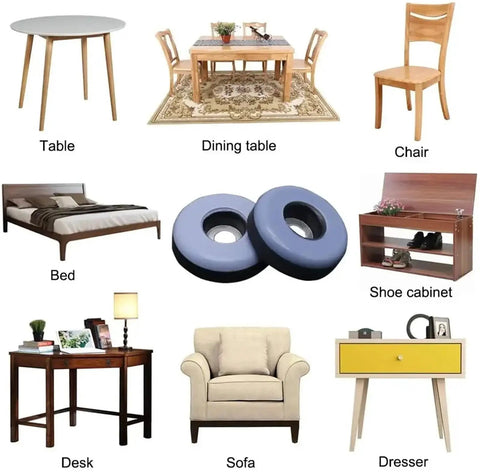 Heavy Duty Furniture Sliders For Hardwood Floors And Carpets Reusable Chair Leg Glides With Screws easy install paired with various furniture.