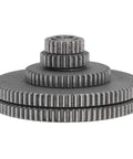 Pro Grade Mini Metal Lathe Gear Set Replacement Kit for T80 T45 T25 T20 Machines shown in a stack of five metal gears