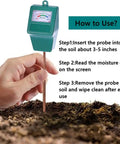 Hand holding Soil Moisture Meter For Indoor And Outdoor Plants, Hygrometer Moisture Sensor And Water Monitor in soil