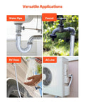 Pipe Insulation Wrap 32.8 Feet By 2 Inches With Aluminum Foil Layer used on pipes, faucet, RV hose, and AC line in various settings