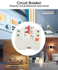 Smart Circuit Breaker 2P 100A AC220V With Built In Antenna And Flame Retardant Shell App Remote Control Easy Home Panel