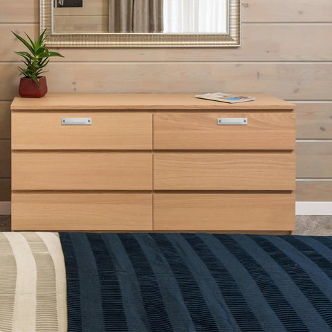 2-Piece Aluminum Cabinet Handles In White Finish For Kitchen Cupboards And Dresser Hardware installed on wooden dresser